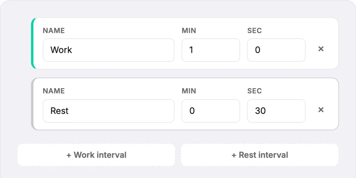 1 Minute Interval Timer